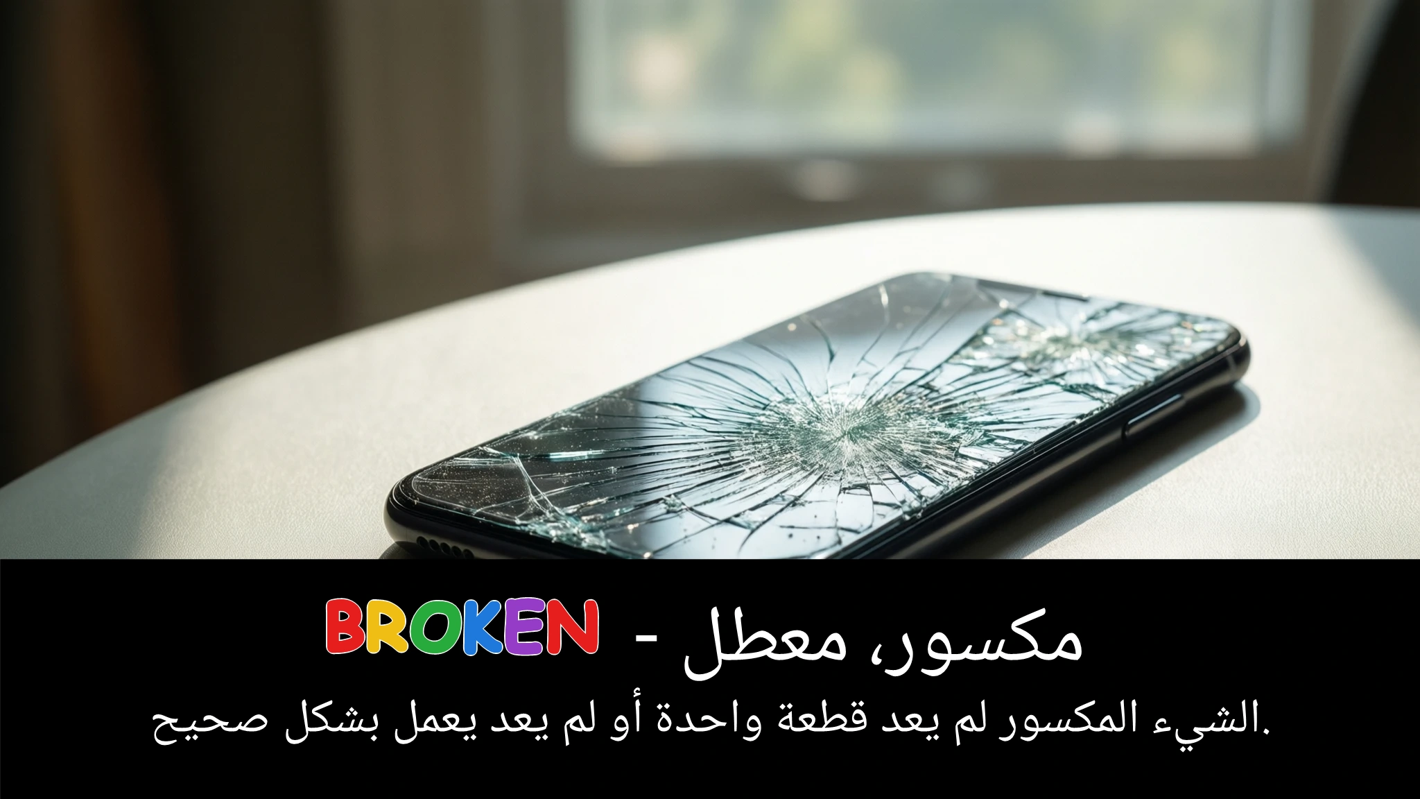 Arabic Illustration for broken